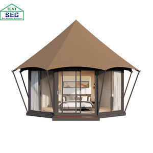 Luxury Canvas Glamping <b>Tents</b> With Bathroom Waterproof Design for Family Resorts Hotels and Rainforest Outdoor Use H23 Our Produc - Product Image 5