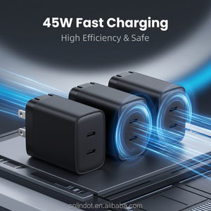 <span class=keywords><strong>Cargador</strong></span> universal de 45W USB C PD con <span class=keywords><strong>carga</strong></span> rápida, adaptador de corriente compacto Gan con protocolo PPS para <span class=keywords><strong>iPhone</strong></span> y Samsung - Product Image 1