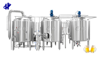 Équipement de brassage de bière domestique 300L 500L avec garantie de 6 ans, composants PLC et longue durée de vie