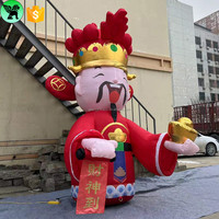 Gonflable de la richesse du nouvel an chinois, décoration imprimée, personnalisé de 3m,, A8842