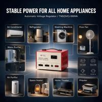 Stabilisateur de tension à sortie stable 1KVA, type servo, monophasé 220V AC, régulateur de tension pour appareils de villa