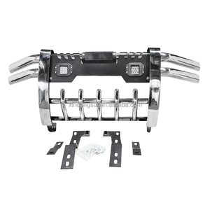 อุปกรณ์ตกแต่งรถยนต์อเนกประสงค์ ดีไซน์<span class=keywords><strong>ใหม่</strong></span><span class=keywords><strong>ล่าสุด</strong></span> บาร์กันชนหน้าสแตนเลส สำหรับรถกระบะและรถ SUV - Product Image 3