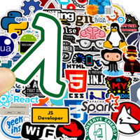 50 Autocollants de Programmation pour Développeurs, Codeurs, Programmeurs, Hackers, Geeks et Ingénieurs, Autocollants Développeur pour Ordinateur Portable
