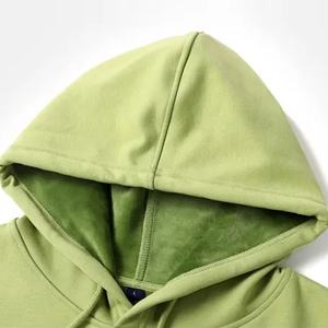 <b>Men</b> 500gms Heavyweight <b>Hoodies</b> 100% Cotton Fleece Hoodie Custom Puff Print Loose Blank Hoodie - Product Image 1