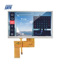 TSD 7 ''7 pouces 800x480 résolution Interface rvb 12H TN TFT écran LCD avec écran tactile résistif RTP