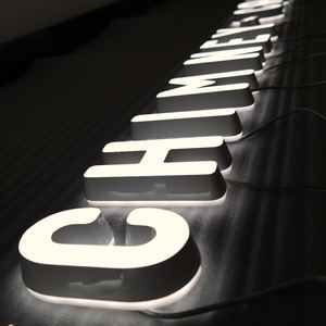 Ventilateur holographique 3D à LED pour enseignes lumineuses, avec lettres LED en acrylique blanc froid de haute qualité - Product Image 3