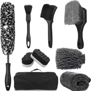 NOUVEAU Kit de brosses pour roues et pneus de <span class=keywords><strong>voiture</strong></span>, <span class=keywords><strong>brosse</strong></span> de nettoyage de roues, kit d'accessoires de nettoyage et de <span class=keywords><strong>lavage</strong></span> pour le detailing automobile, en promotion sur <span class=keywords><strong>Amazon</strong></span> - Product Image 1