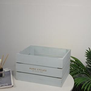 Caja de Almacenamiento Cuadrada de Madera Blanca, Pequeña Decoración Navideña, Manualidades para Letreros de Pared - Product Image 3