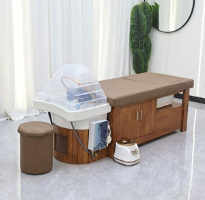 Lit de spa capillaire japonais multifonctionnel en <span class=keywords><strong>bois</strong></span> naturel pas cher avec bassin pour les pieds et armoire de rangement - Product Image 3