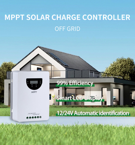 Contrôleur de charge <span class=keywords><strong>solaire</strong></span> intelligent MPPT 12V 24V 48V pour batteries Lithium LiFePO4 100Ah – Régulateur PV haute efficacité - Product Image 1