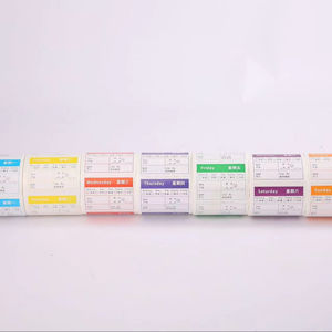 Etiquetas Adhesivas <span class=keywords><strong>para</strong></span> la Gestión de Alimentos, 7 Días de la Semana, <span class=keywords><strong>para</strong></span> Uso en Supermercados, Rotación de Alimentos de <span class=keywords><strong>Lunes</strong></span> a Domingo - Product Image 1