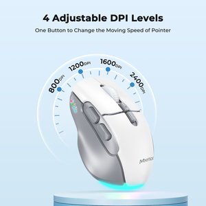 <span class=keywords><strong>Meetion</strong></span> chuột không dây hai chế độ chơi game văn phòng Màn hình công thái học đa màu sắc có thể sạc lại Btm001 - Product Image 4