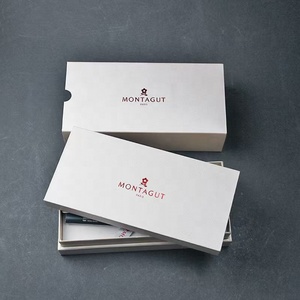 Boîte cadeau de luxe en carton avec couvercle et base en papier texturé, impression personnalisée - Product Image 4