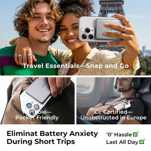 แบตสำรองไร้สายแม่เหล็กแบบพกพา รุ่นใหม่ล่าสุด พรีเมียม บางเฉียบ ความจุ 5000mAh สำหรับ iPhone 17 Air 16 Pro Max - Product Image 5