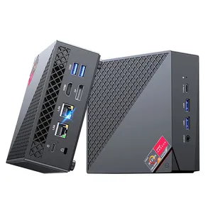 비즈니스 휴대용 소형 컴퓨터 사무실 컴퓨터 데스크탑 PC AMD Ry zen5 4500U 2 * DDR4 M.2 NVME 베가 8 그래픽 포켓 휴대용 NUC