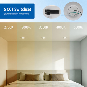 Luz LED de <span class=keywords><strong>Techo</strong></span> Empotrada de 6 Pulgadas y 15W, 5CCT, Ultrafina, Redonda, para Sala de Estar Moderna, con Certificación ETL/FCC - Product Image 3