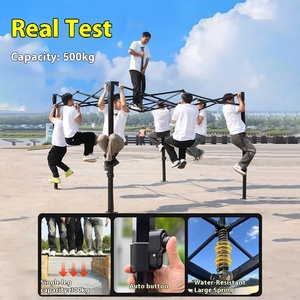 상업 전시회 노상 자외선 차단제 네 다리 천막 텔레스코픽 접이식 캐노피 무역 쇼 야외 활동을위한 텐트 - Product Image 2