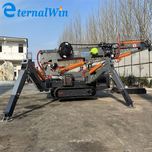 Multifunctional Mini Crawler <b>Spider</b> Crane Lifting Crawler Cranes for Sale 3 Ton <b>Spider</b> Crane With Fly Jib - Product Image 3
