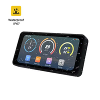 Portátil 6,25 pulgadas IPX7 impermeable navegación GPS Android Apple coche/motocicleta IPS pantalla táctil dos cámaras función Carplay