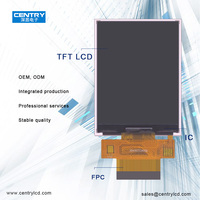 Layar tampilan ukuran kecil tampilan penuh IPS antarmuka RGB SPI + 18Bit 3 baris resolusi 2.8 inci 240*320
