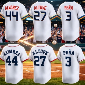 Envío Directo, Jersey de Béisbol Estadounidense de los Astros de Houston Bordado # 44 Yordan Álvarez # 27 <span class=keywords><strong>Jose</strong></span> Altuve 3 Jeremy Pena Ropa de Softbol - Product Image 1