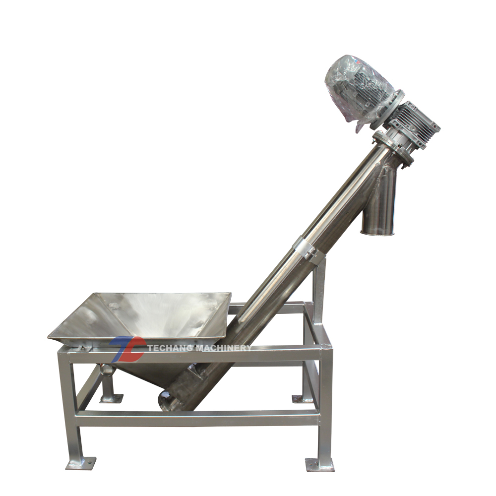 Высококачественный нержавеющий 304/316 свежий сок Шнек Наклонный винтовой конвейер