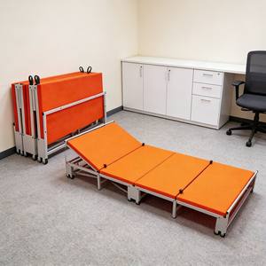 Lit invisible de conception nouvelle, personnalisable pour les réfugiés, bureau à domicile, avec cadre métallique, lit pliant portable - Product Image 1