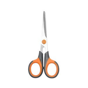 Stainless Steel Scissors Orange Gray Straight Head 2cr13 Material For Home Office Paper Cutting Crafts Bulk Size - Product Image 4