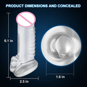 Fundas para Pene Masculinas de Alta Calidad, Conjuntos de Pene Artificial para Agrandamiento y Alargamiento - Product Image 2