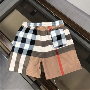 Fashion Designer logo Casual Plus Size <b>Men's</b> <b>Shorts</b> casual Bur Striped Loose <b>Khaki</b> Beach <b>Shorts</b> for <b>Men</b> Berry - Product Image 1