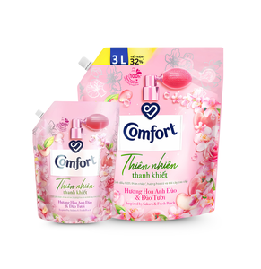 Suavizante de Telas Inspirado en la Naturaleza de Vietnam, Aroma a Melocotón Fresco y Sakura, Paquete Grande, Fragancia Duradera, Cuidado de la Ropa Premium - Product Image 1