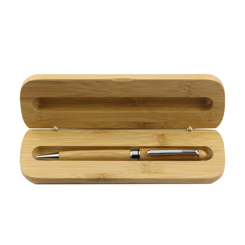 אוסטרליה סביבה תכנית מתנות במבוק אריזת עטי עץ תיבת במבוק עט מקרה עם נכנע לוגו