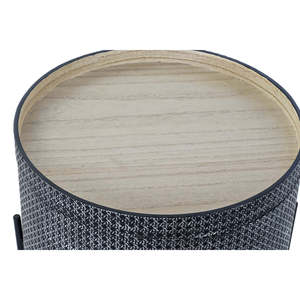 โต๊ะข้าง MDF และโลหะ H45/B45/P39 ซม. ผิวสีเอจ - Product Image 2
