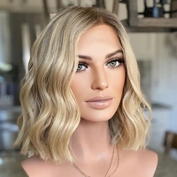 Perruque de LUXE de qualité supérieure, 613 vison, perruque de cheveux brésiliens, cuticules alignées, HD, perruques Lace Front pre-plucked avec Baby Hair