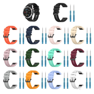 Correas de Repuesto para Reloj Inteligente Deportivo BEEFLYPOWER Quickfit de 22 mm y 26 mm, Correa de Silicona Suave para Reloj Garmin 6 - Product Image 3