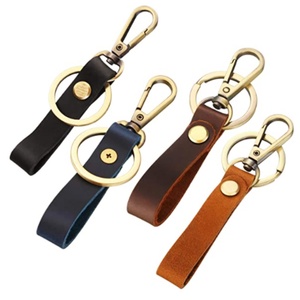Oneway Wholesale Personalized Fashion Sublimation <b>Blank</b> Custom Logo <b>Key</b> Chain Leather Keychain - Product Image 1