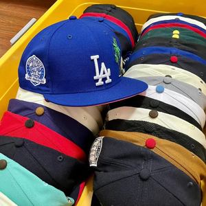 Cappelli Snapback Originali Nuovi all'Ingrosso, Cappelli Fitted Era, Cappelli Dad Distressed, 59FIFTY con Visiera Piatta, Stile Hip Hop, a 6 Pannelli - Product Image 4