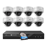 4COVR 8-Kanal NVR Sicherheitskamerasystem 4K 6K UHD 12MP PoE Überwachungskameras KI-Menschenerkennung IR-Nachtsicht Fernzugriff