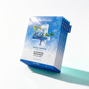 Numbuzin No.4 Icy Soothing Sheet Mask 10ea Cooling Hydrating Facial Mask for Sensitive Skin - Product Image 1
