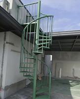 Escalier en spirale en acier galvanisé sur mesure |   Modèle moderne pour bureau en grenier, terrasse, certifié CE