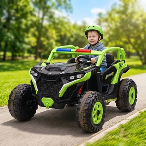 4 <b>Wheels</b> <b>Plastic</b> 2 Seater Ride-On Car 12V Battery Operated for 2-4 Years Kids Unisex - Product Image 3