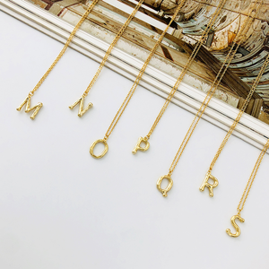 <span class=keywords><strong>Gumus</strong></span> Kolye placcato oro 925 Sterling Silver martellato lettera collana personalizzata personalizzata collana iniziale per le donne - Product Image 4