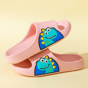 Las sandalias planas de la serie "Cool" son suaves y duraderas, presentan un diseño transpirable de un pequeño dinosaurio, son antideslizantes y cómodas. - Product Image 1