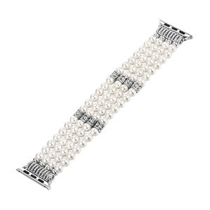 <span class=keywords><strong>Bracelet</strong></span> de bijoux pour femmes <span class=keywords><strong>Bracelet</strong></span> de perles pour filles <span class=keywords><strong>Bracelet</strong></span> élastique de luxe pour <span class=keywords><strong>Apple</strong></span> <span class=keywords><strong>Watch</strong></span> Ultra 8 49mm iWatch 8 7 3 SE 38/40/41/44/45mm - Product Image 3