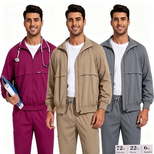 <span class=keywords><strong>Blouse</strong></span> médicale pour homme 52002, Saree pour femme avec <span class=keywords><strong>blouse</strong></span> et manteau, Veste coupe-vent double couche de haute qualité - Product Image 1