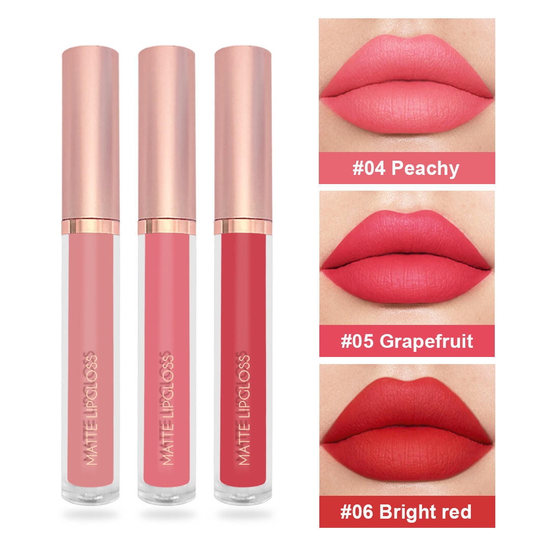 #B-3 pcs matte lipgloss (This product is for cross-border sales only and is prohibited from being sold domestically)