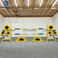 Bâtons de saut en aluminium prêts à la compétition-Rails en bois massif interchangeables en métal léger pour un entraînement équestre polyvalent