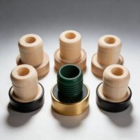 Bouchon de bouteille d'huile en polymère et bois en forme de T, personnalisé, de qualité alimentaire, anti-fuite, durable, portable et réutilisable
