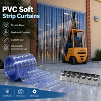 Rideau de porte en bande transparente en PVC YJ résistant au gel et à l'humidité pour entrepôt de distribution pharmaceutique et logistique