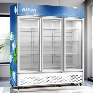 Đồ uống mát thẳng đứng đôi cửa thép không gỉ thương mại Tủ Đông thanh tủ lạnh đôi cửa tủ lạnh thương mại tủ lạnh hiển thị - Product Image 4